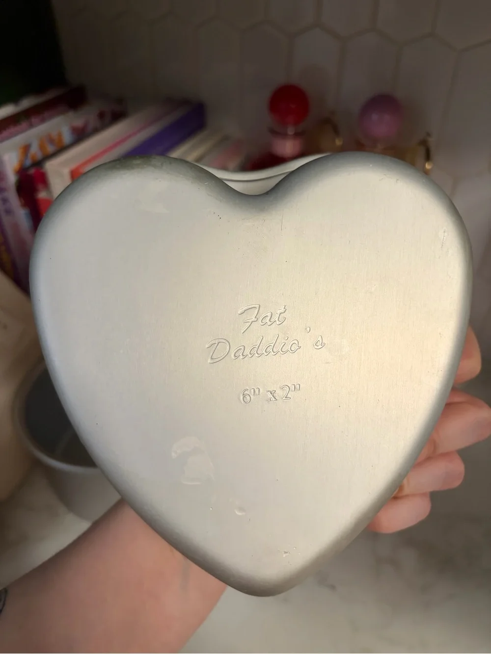 Heart-Shaped Nonstick 6x2” Cake Pan - Silver